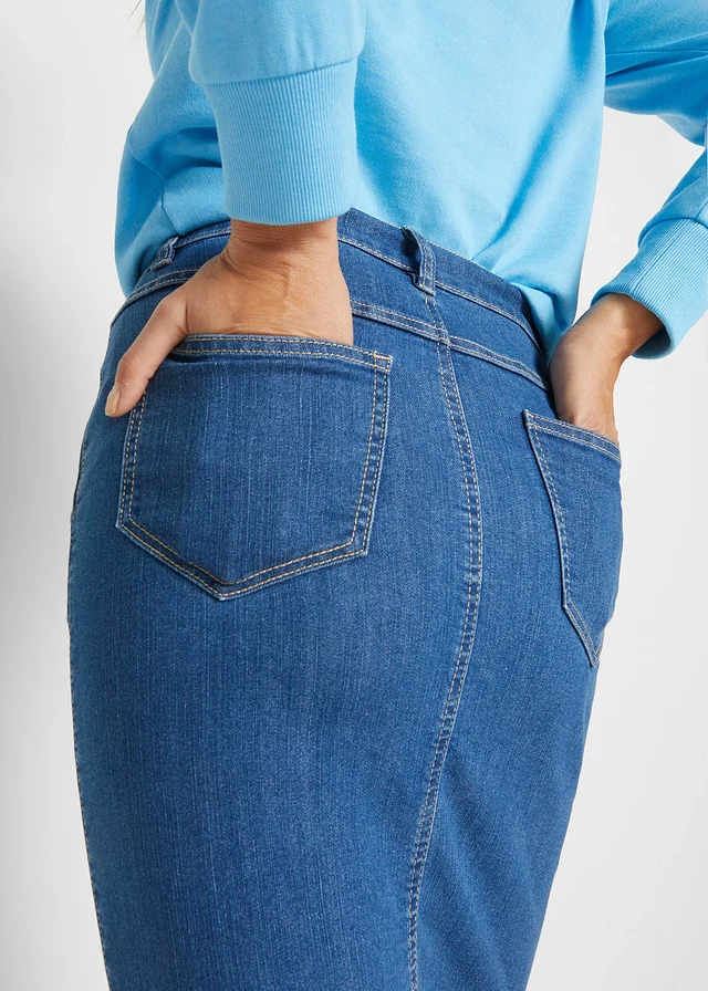 Jupe en jean avec fente • bleu stone used • product-page.page-title-suffix