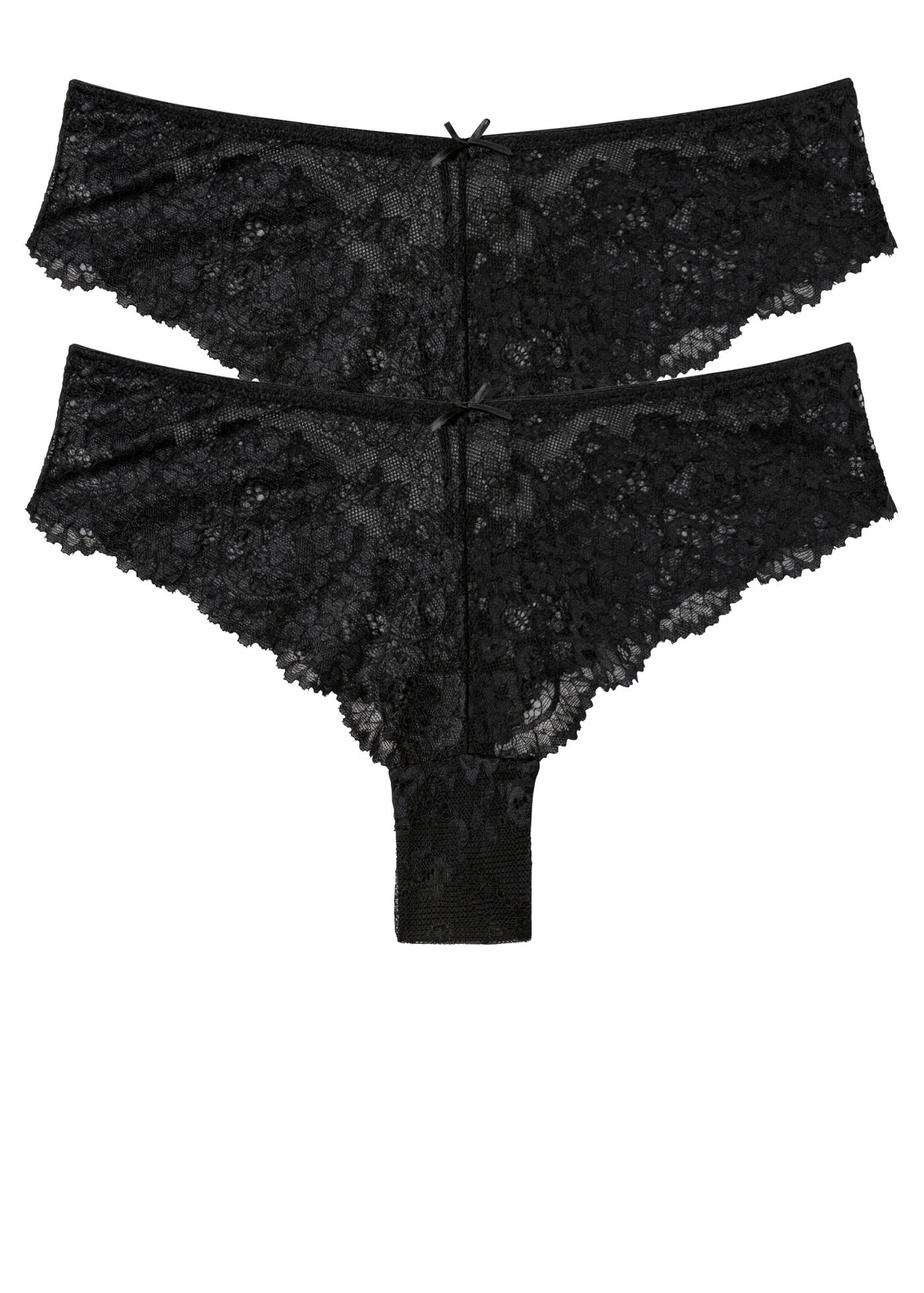 Brazilian slip van fijn kant ( set van 2) • zwart • bonprix online shop