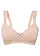 Vyztužená podprsenka s polstrovanými ramínky, barva: matně béžová