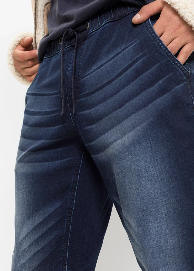 Jean sweat slim, droit • bleu foncé denim • product-page.page-title-suffix