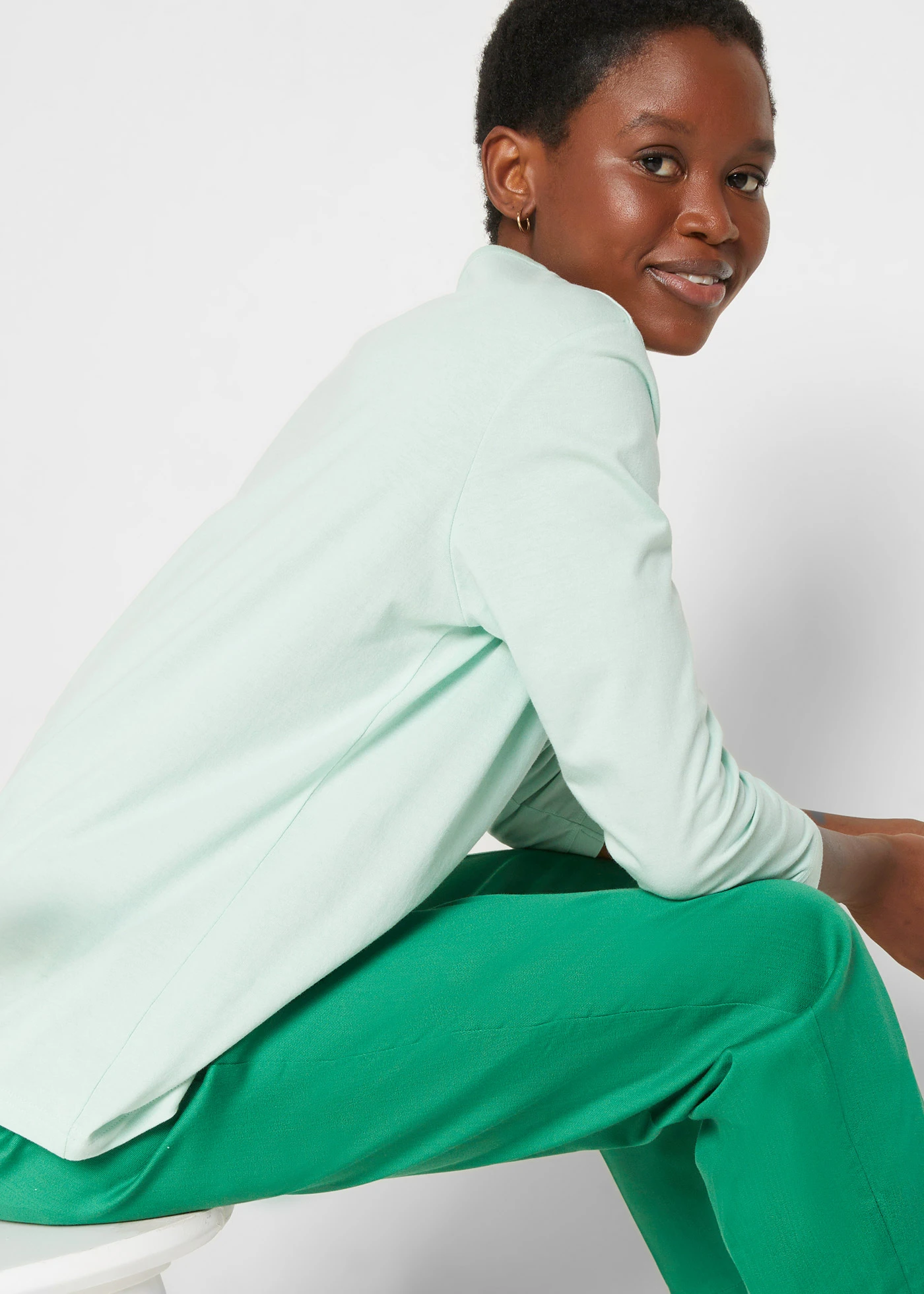 Dlhé tričko  (5 ks) • krištáľovo ružová+krištáľovo mätová+matná aqua+dymovo orgovánová+biela • obchod bonprix