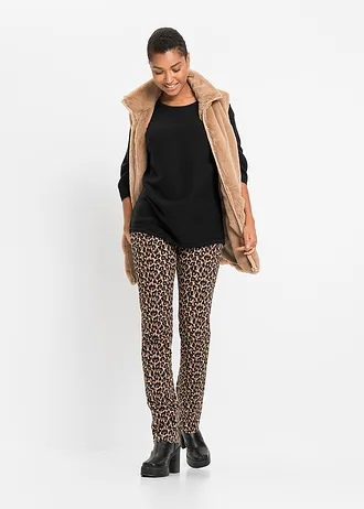 Pulover ripsat oversize, din material cu viscoză • negru • magazin bonprix