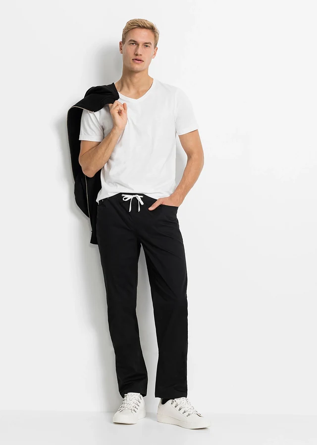 Regular fit stretch instapbroek, straight