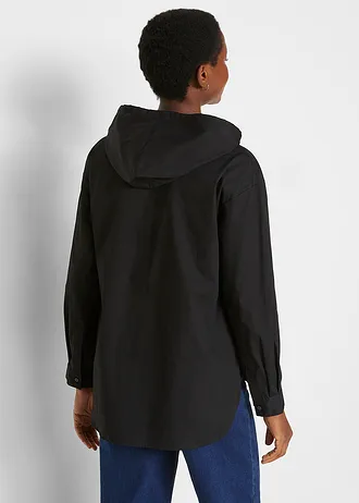 Tunikablúz tiszta bio-pamutból • fekete • bonprix áruház