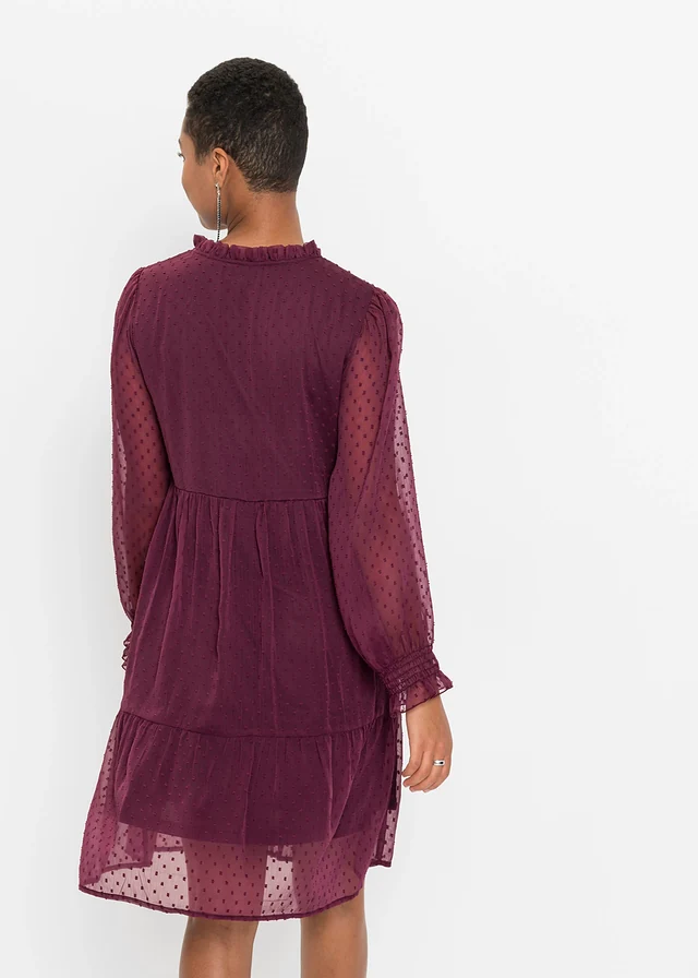 Robe courte, Couleur: bordeaux