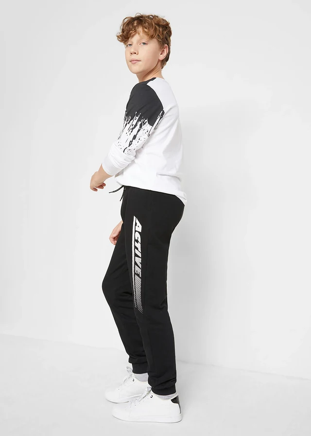 Pantalon de jogging en coton mélangé doux • noir • product-page.page-title-suffix