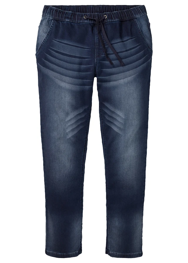 Slim fit jogging jeans, straight