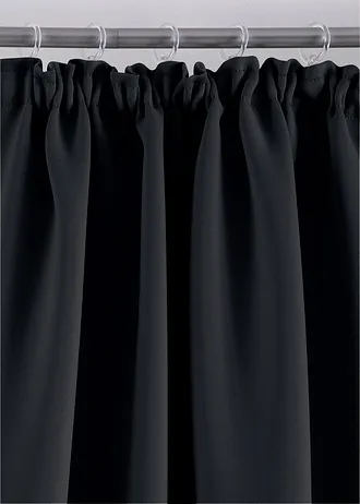 Rideau obscurcissant (1 pce), nombreuses tailles • noir • Boutique bonprix