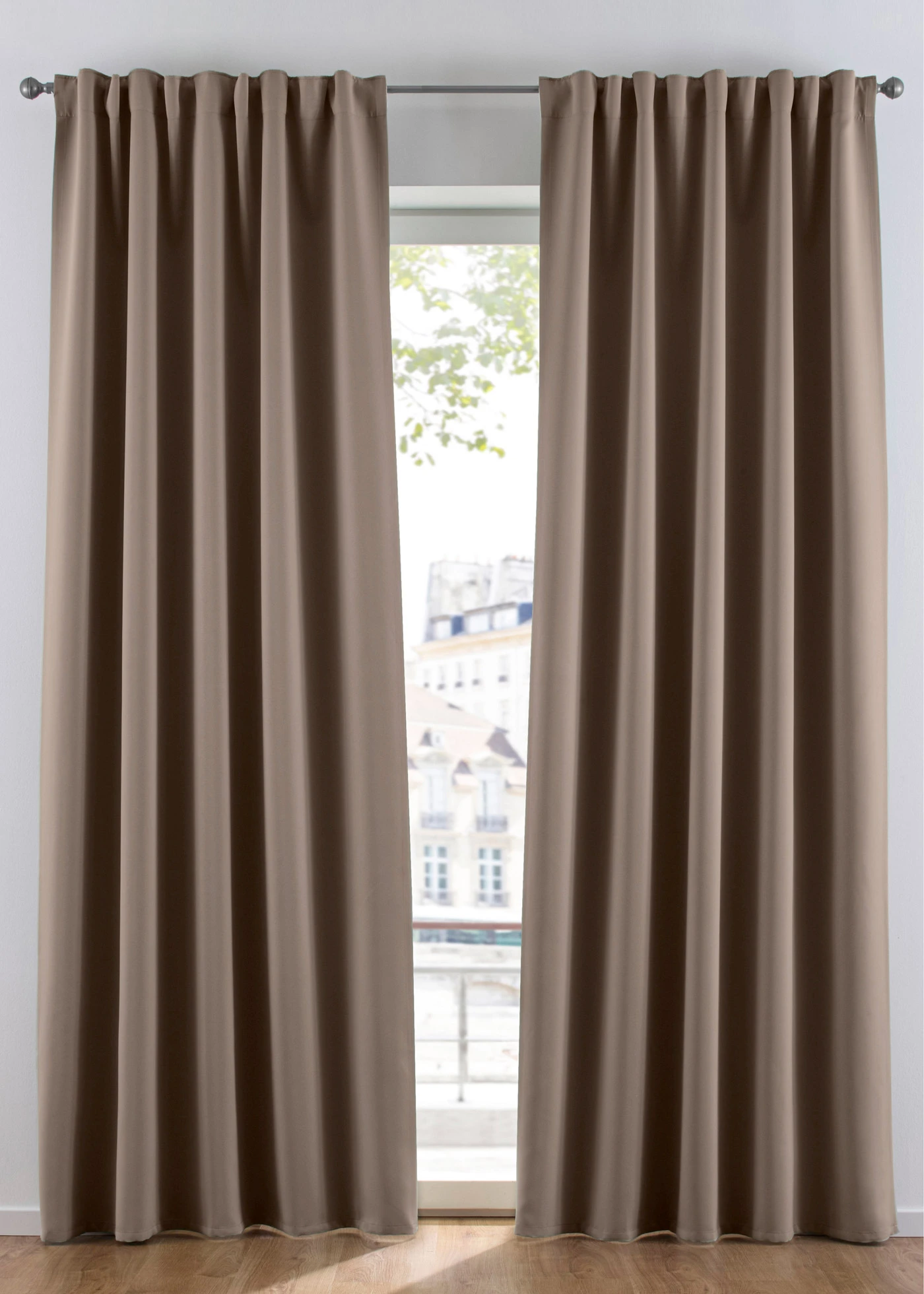 Rideau obscurcissant (1 pce), nombreuses tailles • noyer • Boutique bonprix