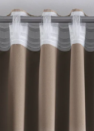 Rideau obscurcissant (1 pce), nombreuses tailles • noyer • Boutique bonprix