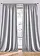 Lot de 2 rideaux en microfibre, Couleur: gris argent