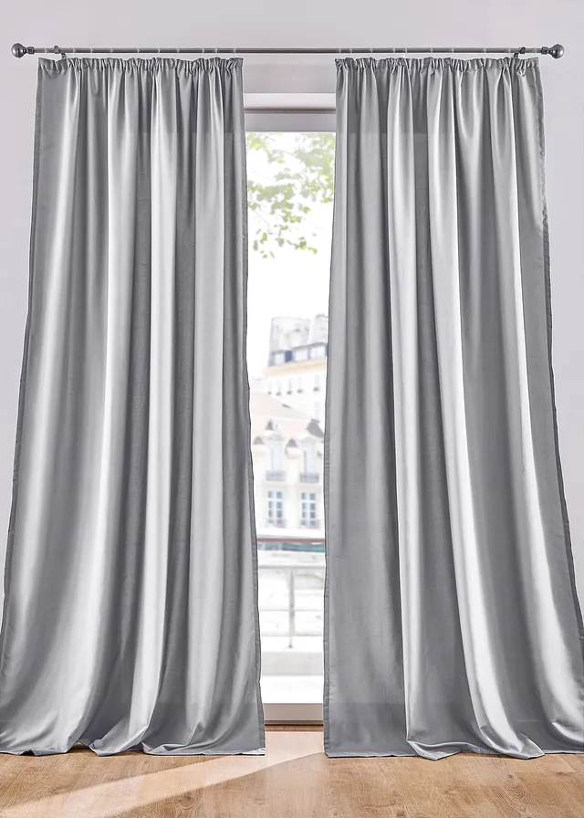 Draperie opacă din microfibre (set/2 buc.)