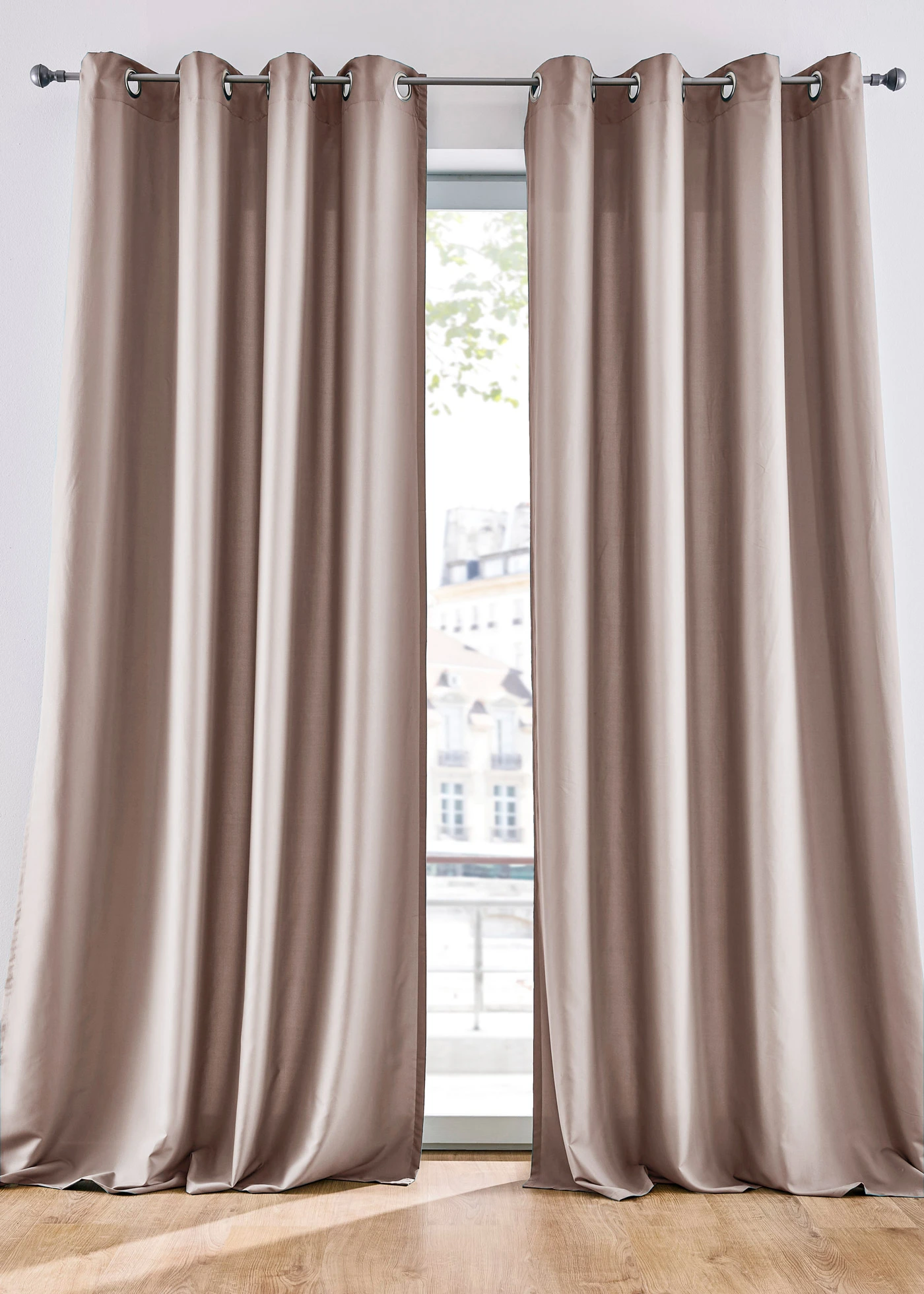 Lot de 2 rideaux en microfibre • sable • product-page.page-title-suffix