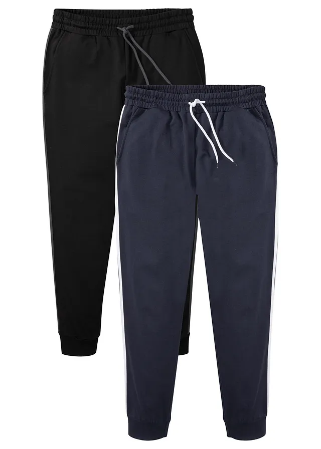 Pantaloni de jogging cu detalii în contrast (set/2 buc.)