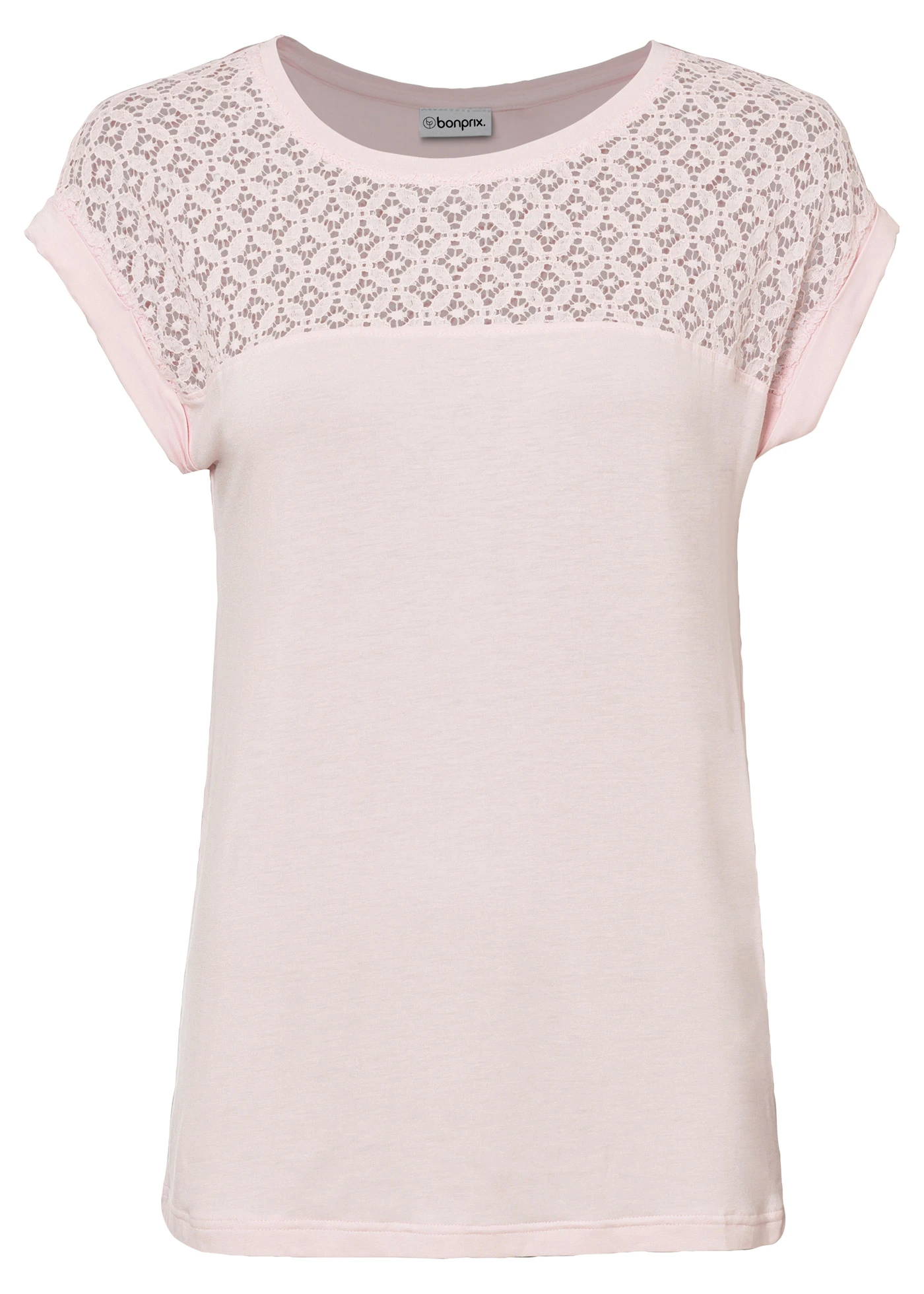 T-shirt doux en viscose extensible • rose clair • Boutique bonprix