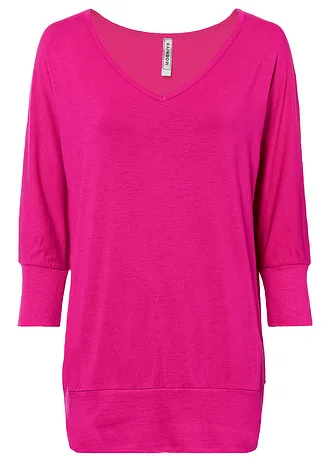 Oversized shirt van soepelvallend viscose • magnoliapink • bonprix online shop