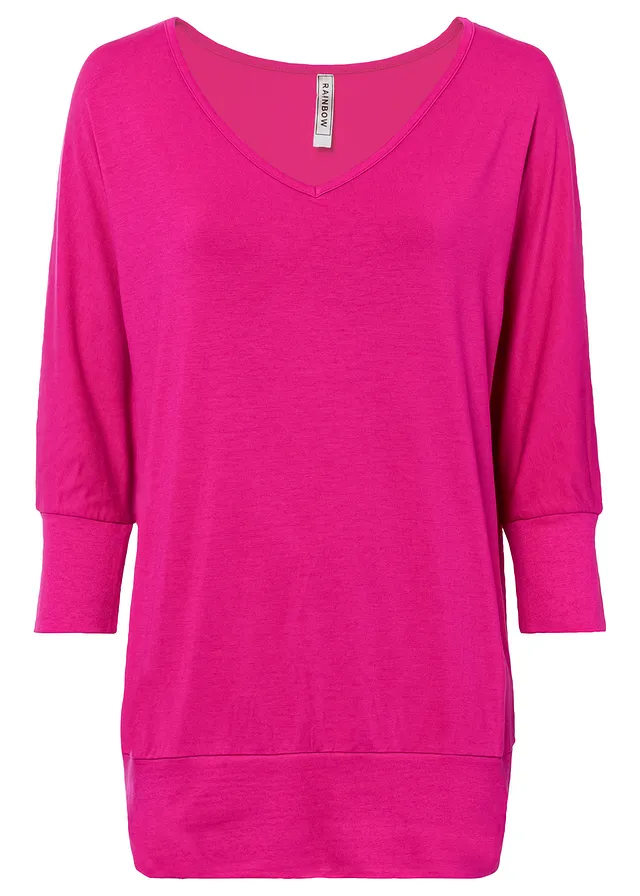 Oversized shirt van soepelvallend viscose • magnoliapink • bonprix online shop