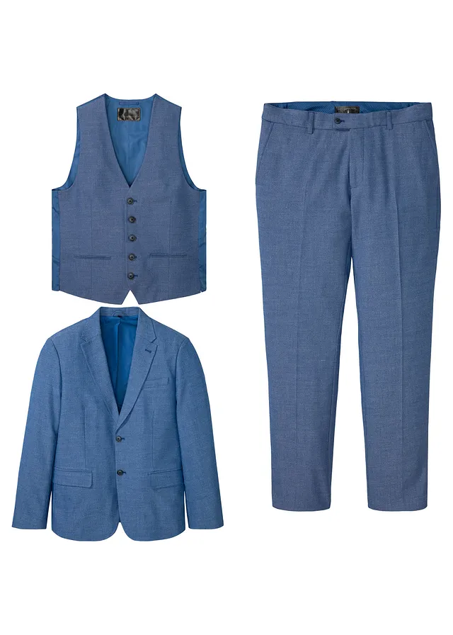 Costum cu vestă (set/3 buc.), Regular Fit