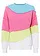 Sweat-shirt doux, Couleur: rose flamant/vert menthe divers