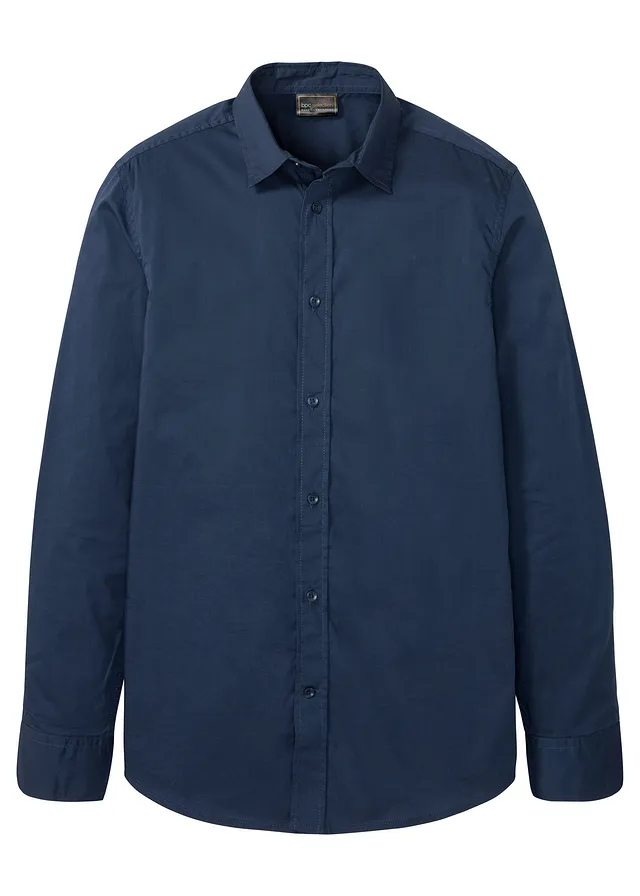 Cămașă stretch de business cu bumbac, Slim Fit