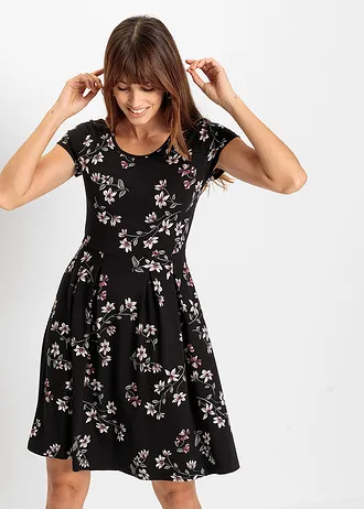 Shirtjurk, Kleur: zwart gebloemd