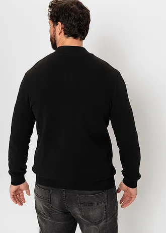 Pletený sveter Regular Fit, farba: čierna