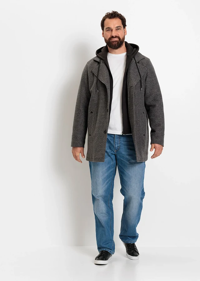 Jean regular, droit, Couleur: bleu denim