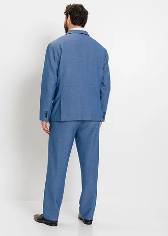 Oblek s vestou, střih Regular Fit (3dílná souprava), barva: modrá melír