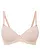 Voorgevormde bh met beugels, Kleur: mat beige