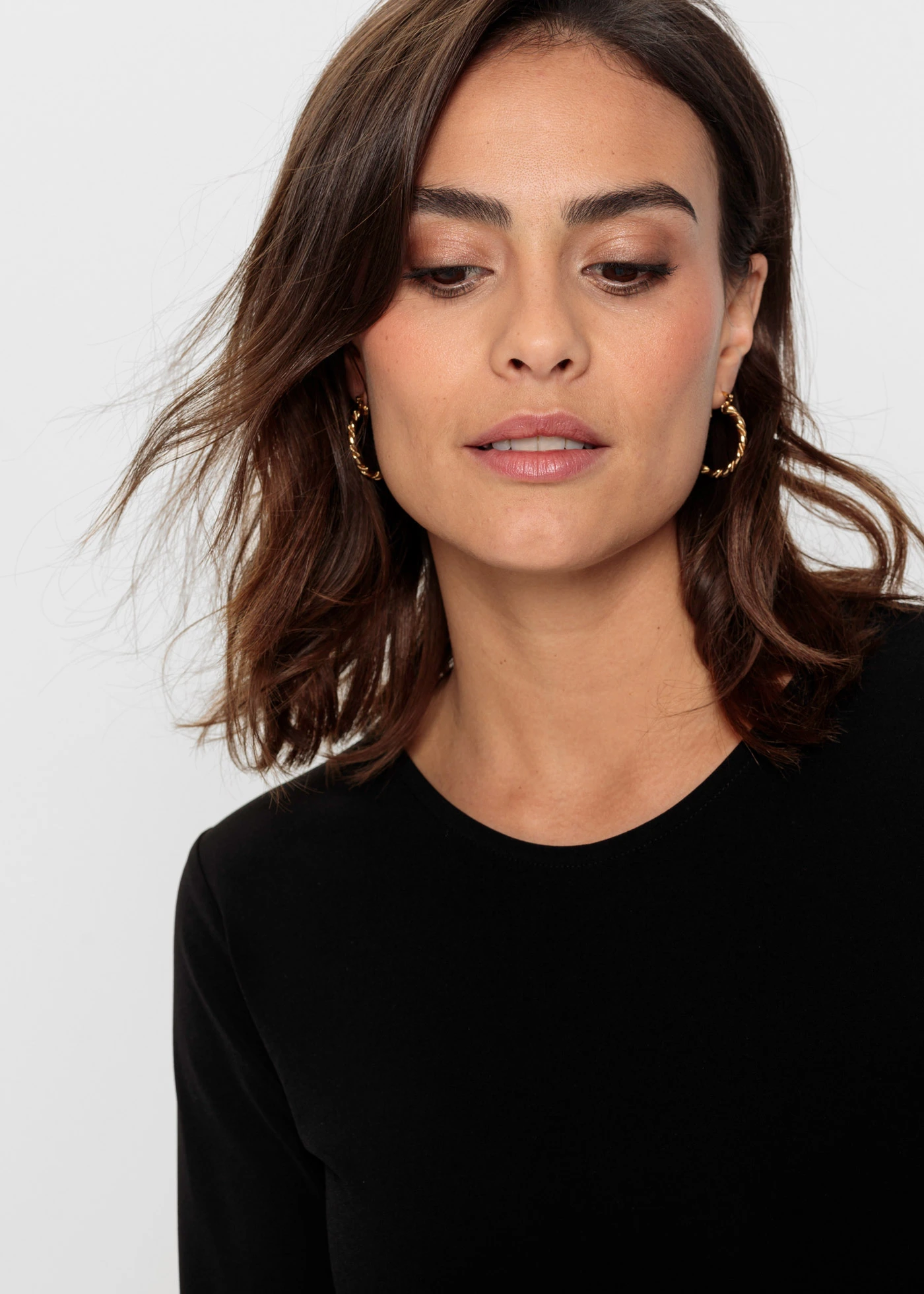 Robe courte à imprimé • noir-marron léopard • Boutique bonprix