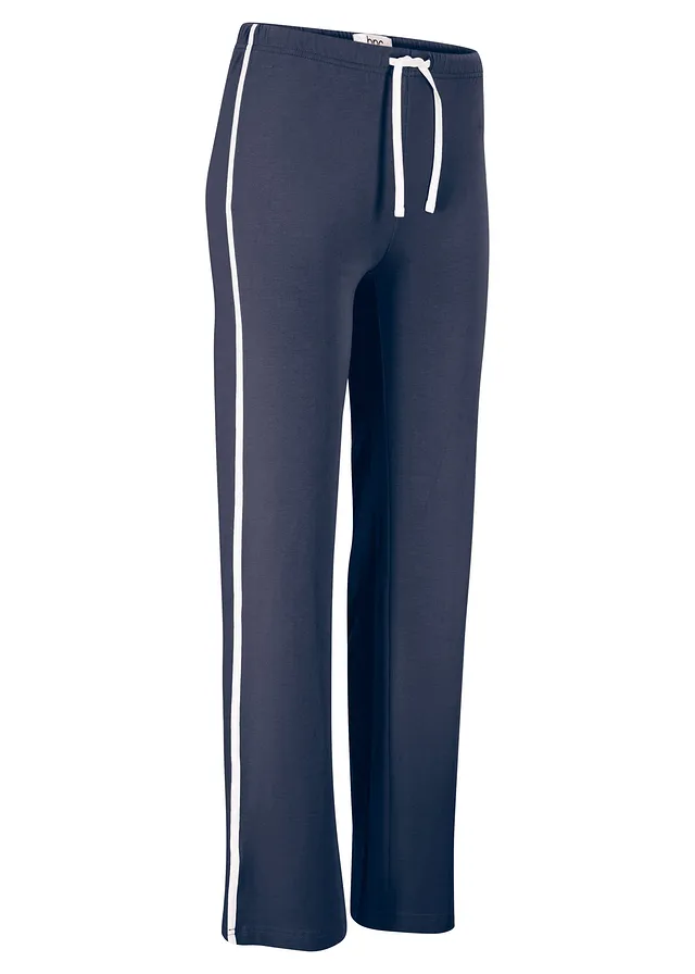 Pantaloni de jerse din bumbac cu stretch