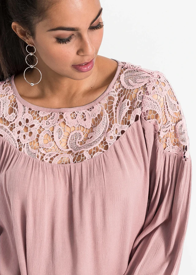 Tuniek van soepele viscose • rozenhout • product-page.page-title-suffix