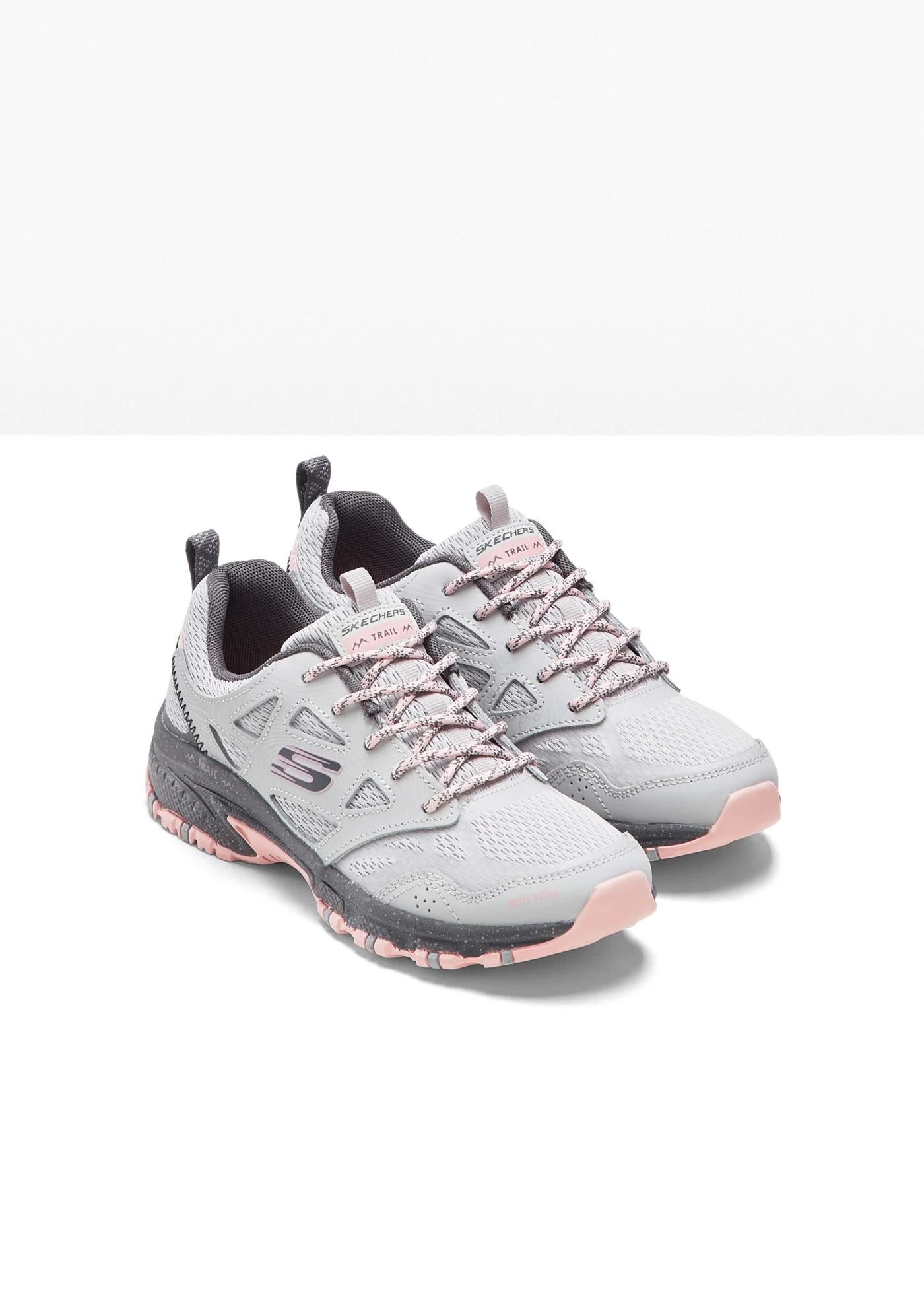 Waterdichte wandelschoenen van Skechers • grijs-pink • bonprix online shop