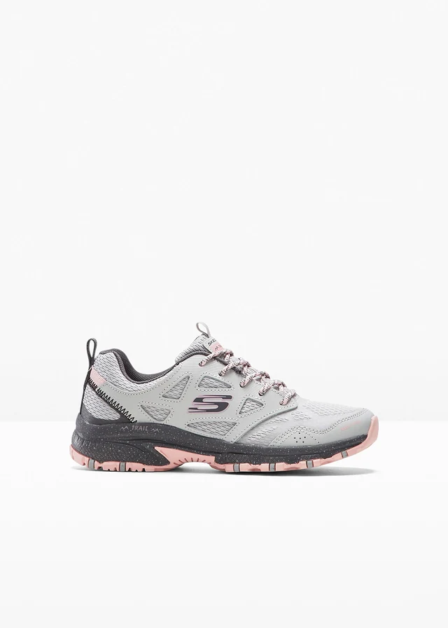 Lage wandelschoenen van Skechers met memory foam, Kleur: grijs-pink
