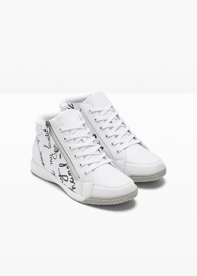 Baskets montantes zippées • blanc • product-page.page-title-suffix