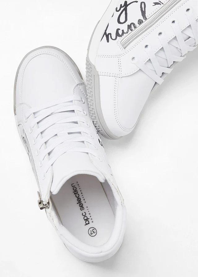 Baskets montantes zippées • blanc • product-page.page-title-suffix