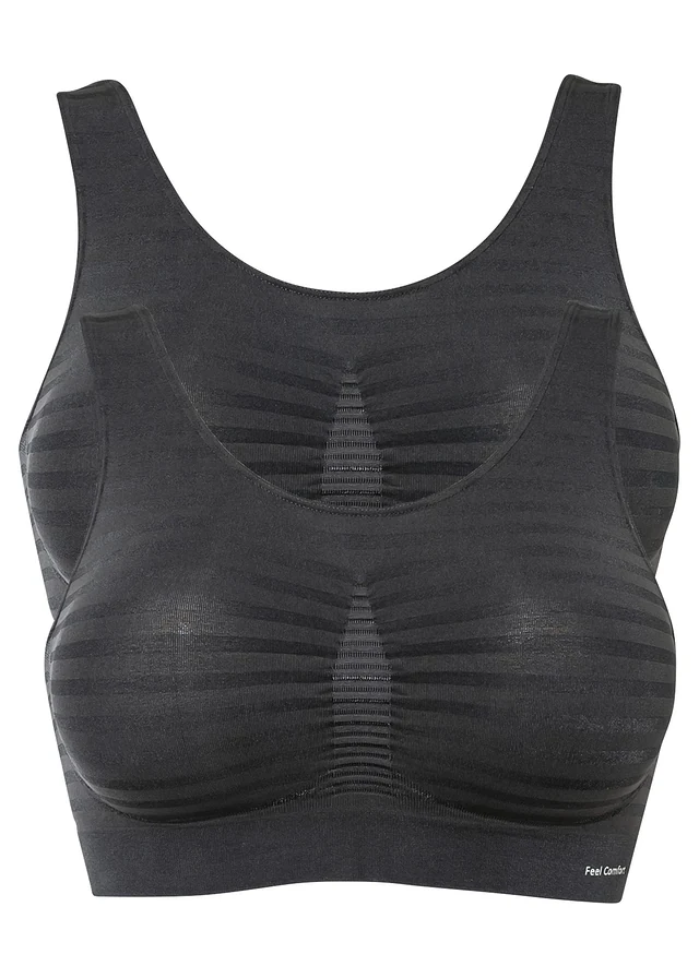 Lot de 2 brassières sans coutures Feel Comfort