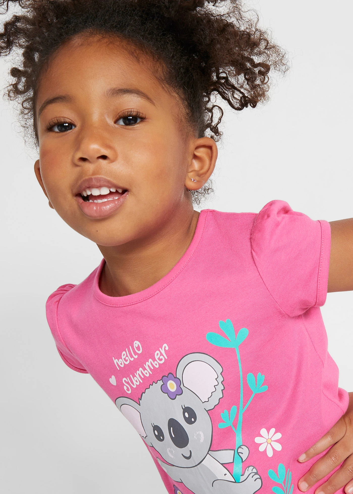 Tričko z čisté organické bavlny (2 ks v balení) • sytě šeříková + pink • bonprix obchod