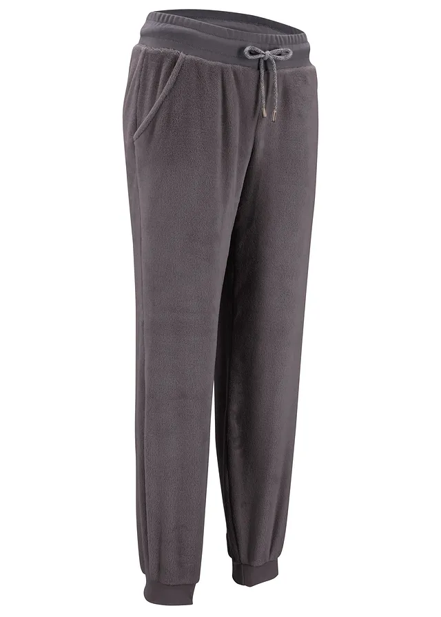 Joggingové kalhoty s pohodlným pasem • břidlicově šedá • bonprix obchod