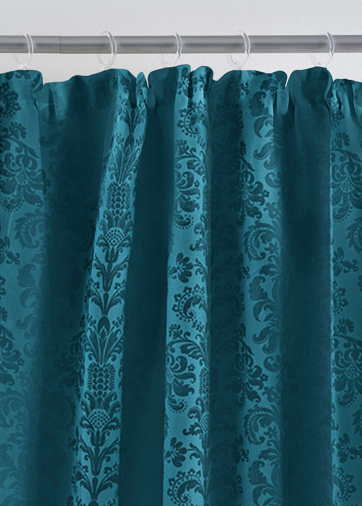 Isolerend verduisterend gordijn van jacquard (1 stuk) • smaragdgroen • bonprix online shop