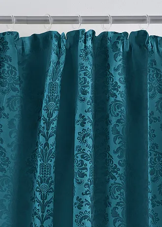 Isolerend verduisterend gordijn van jacquard (1 stuk) • smaragdgroen • bonprix online shop