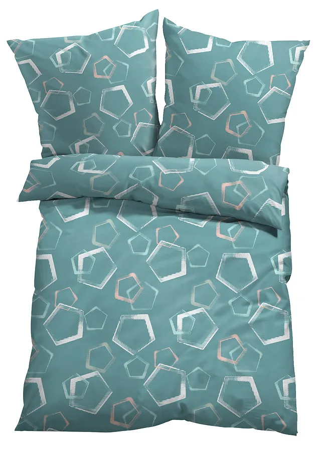 Dekbedovertrek in een katoenmix • salie • bonprix online shop