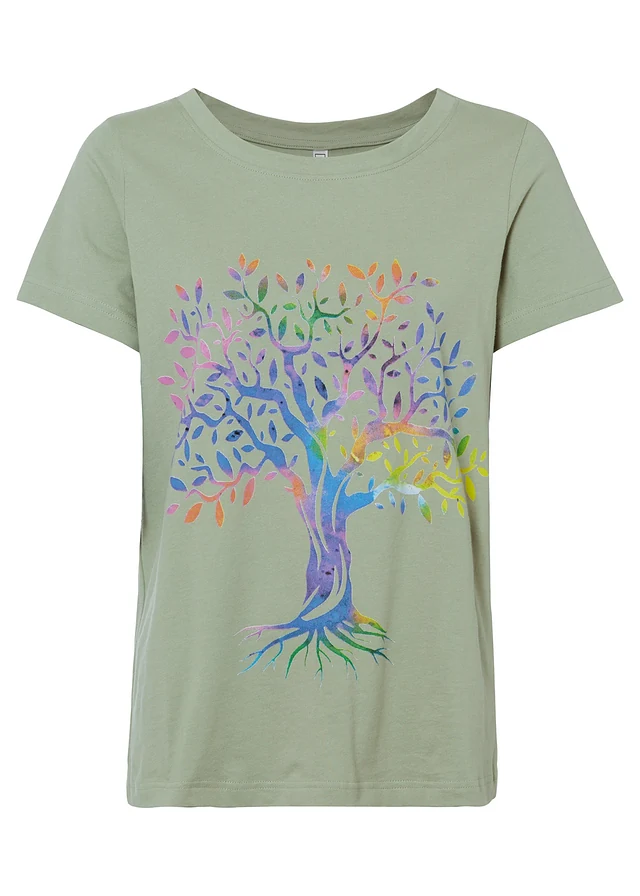 T-shirt met print van biologisch katoen