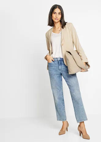 Blazer avec bouton • sable clair • Boutique bonprix