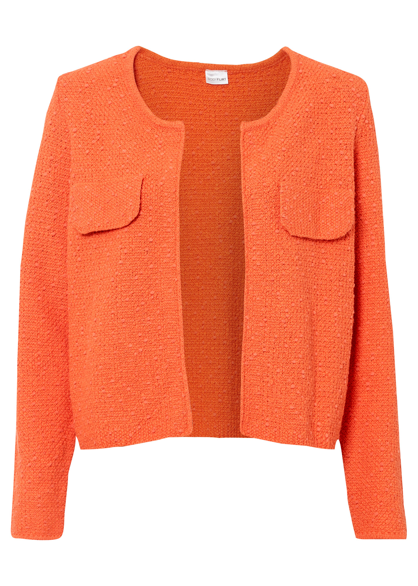 Gilet en maille bouclette • mangue • Boutique bonprix