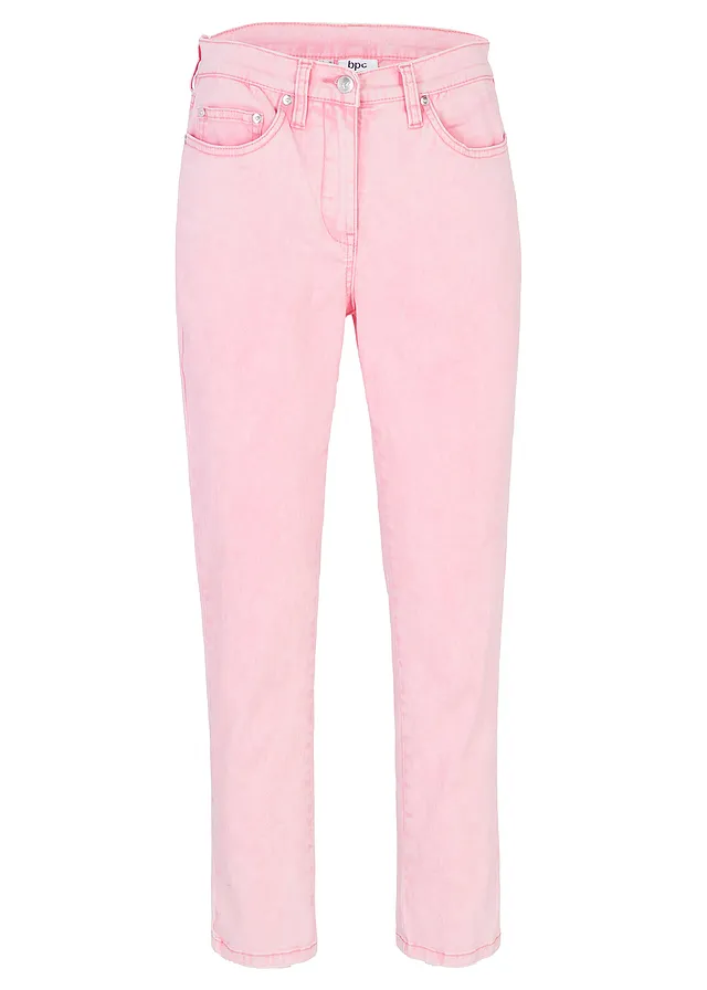 Pantalon twill raccourci look used