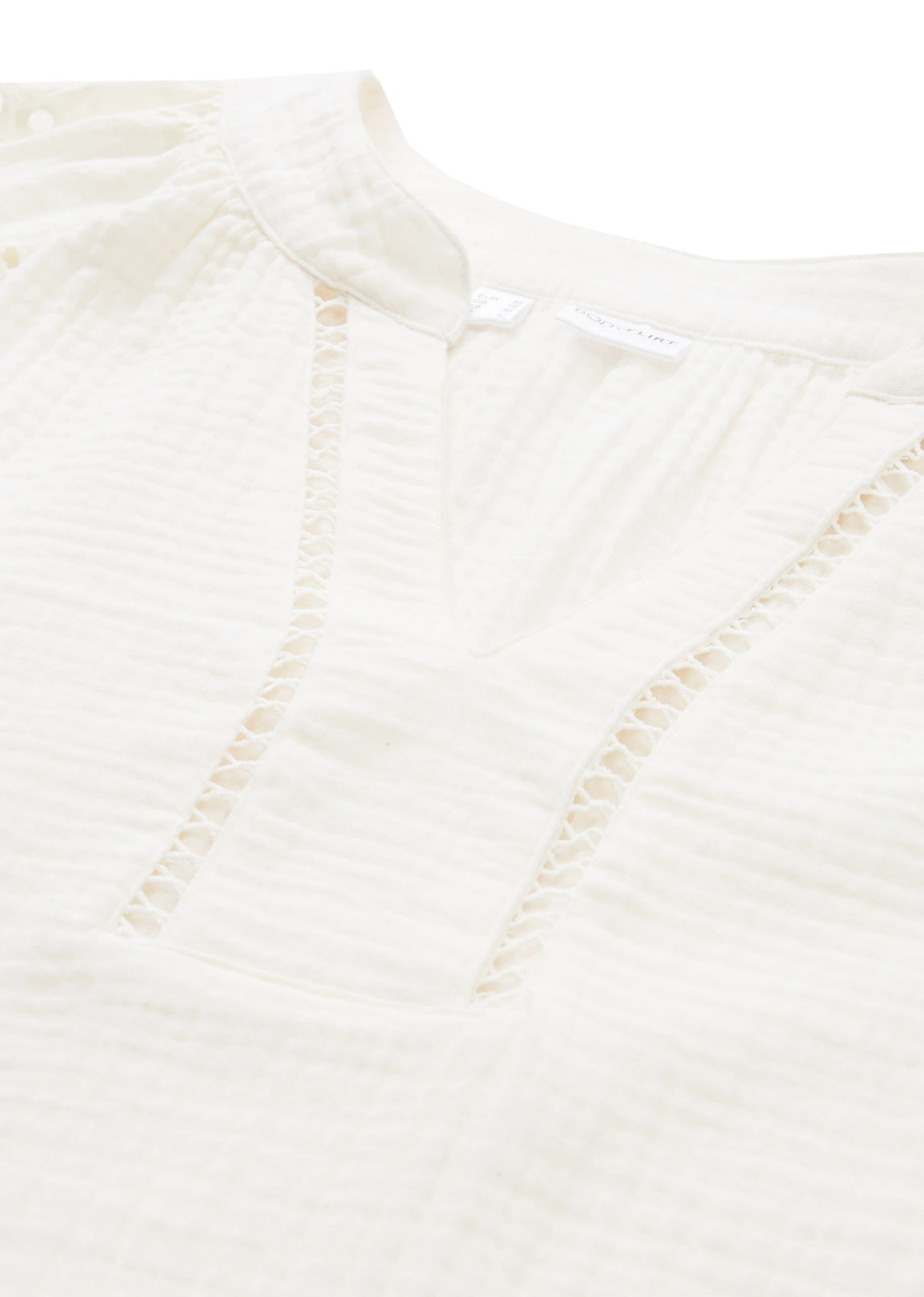 Tuniek van luchtige mousseline • wolwit • bonprix online shop