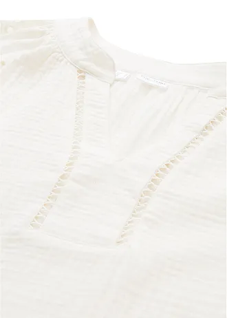 Tuniek van luchtige mousseline • wolwit • bonprix online shop