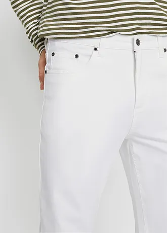 Classic Fit sztreccsfarmer, Tapered • fehér • bonprix áruház