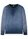Henley shirt van biologisch katoen in gewassen look, lange mouw, Kleur: indigo used